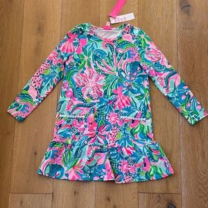 Lilly Pulitzer Pink and Blue Floral Dress